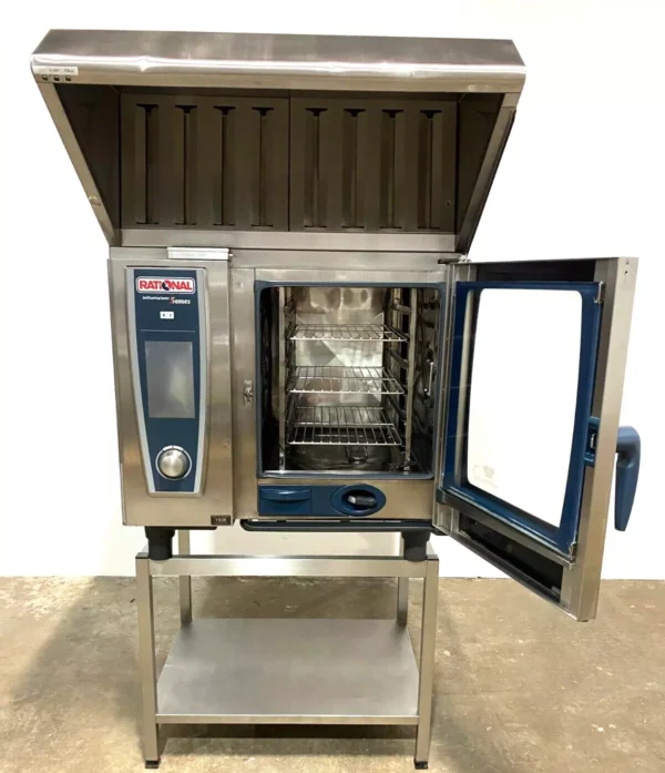 Rational 6 pan/half size (Electric) Combi, w/UltraVent Hood, Stand (w/Warranty) - Image 7