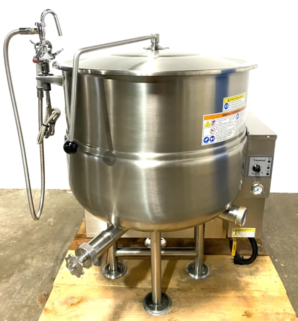Cleveland 40 gal, natural gas, stationary kettle (Refurbished w/WARRANTY)