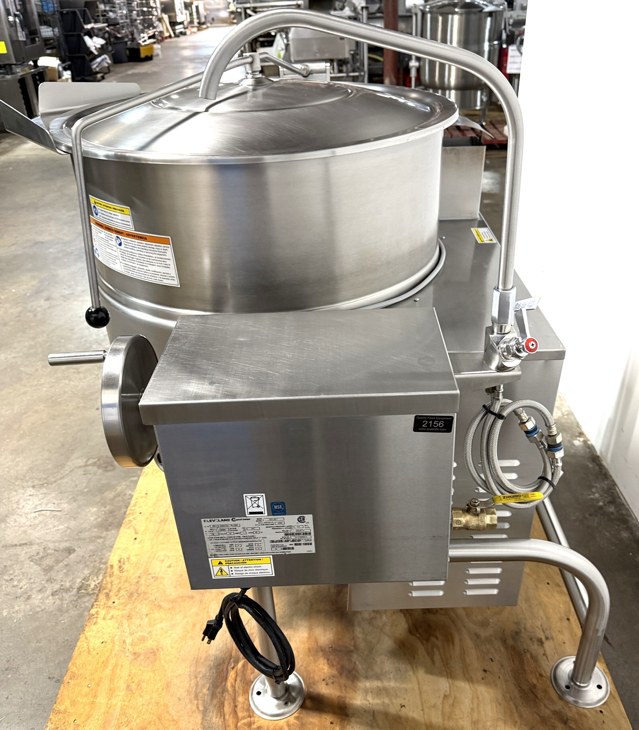 Cleveland 60 gallon, natural gas, tilting kettle (model: KGL-60-T) Refurbished w/WARRANTY - Image 7