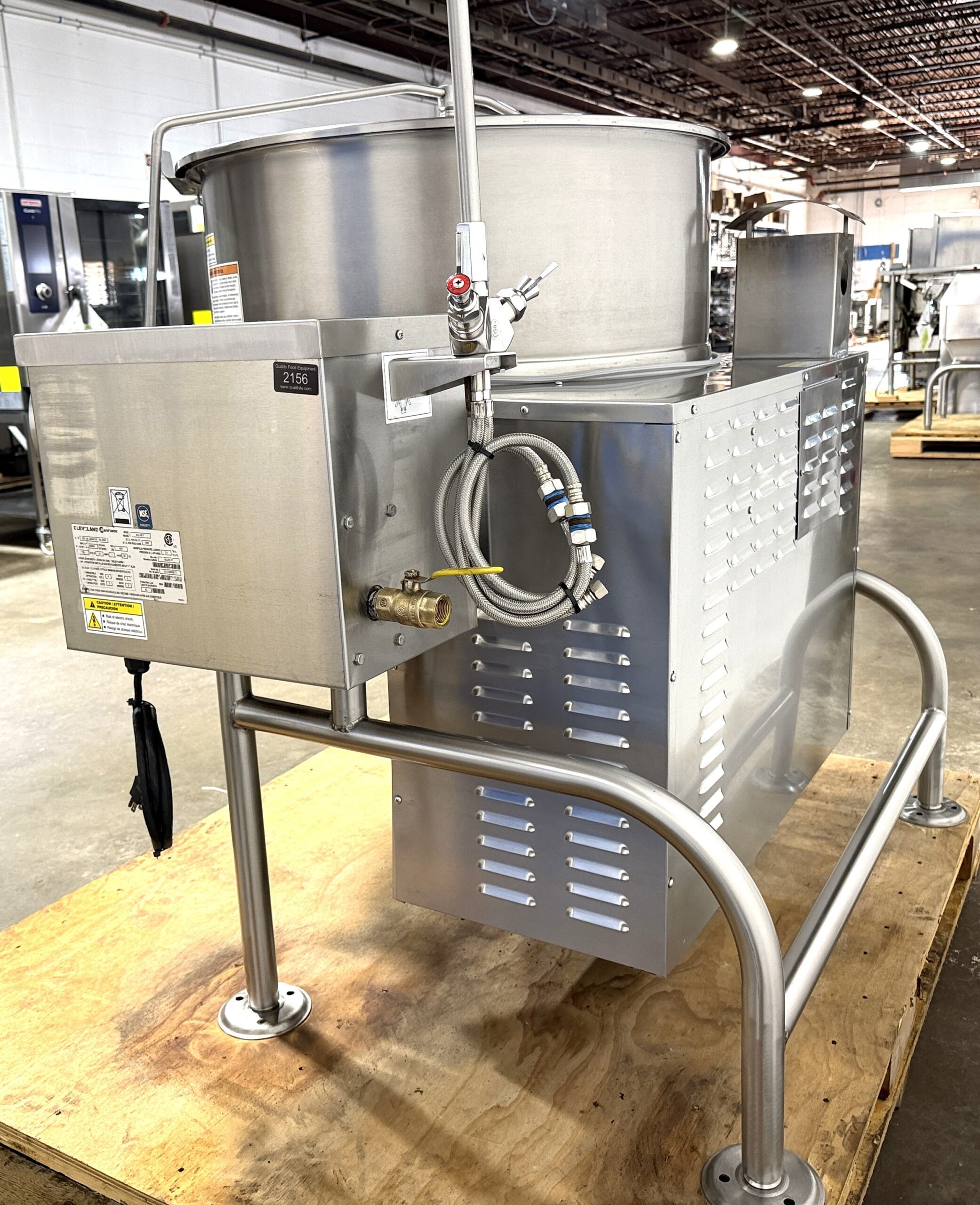 Cleveland 60 gallon, natural gas, tilting kettle (model: KGL-60-T) Refurbished w/WARRANTY - Image 8