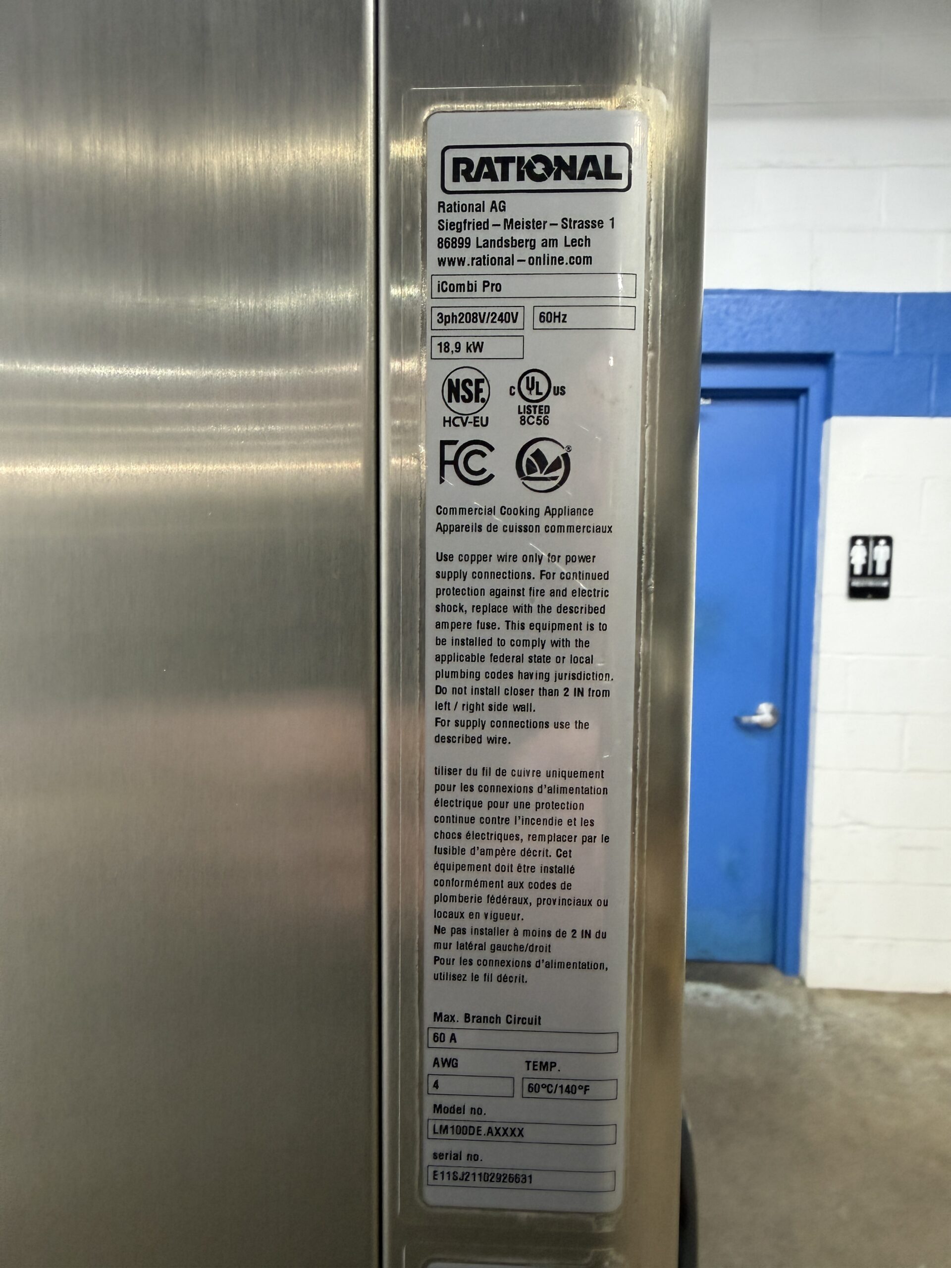 Rational IcombiPro, 10 Pan, Half Size, Electric Combi Oven w/Stand (Refurbished w/WARRANTY) - Image 8