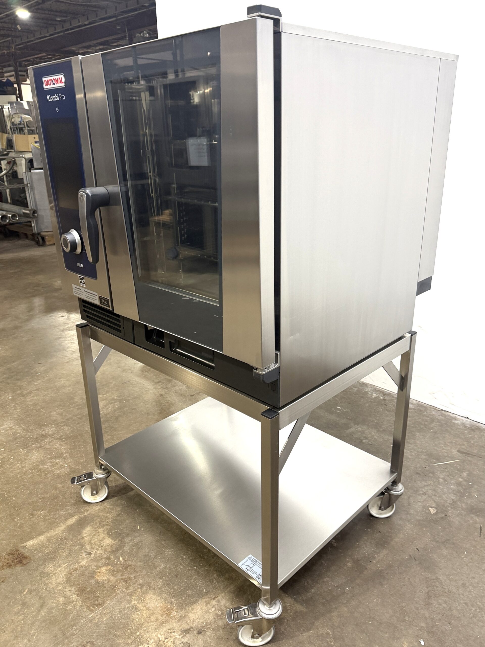 Rational IcombiPro 6 pan, half size, Gas, combi w/ Mobile stand (Refurbished w/WARRANTY) - Image 3
