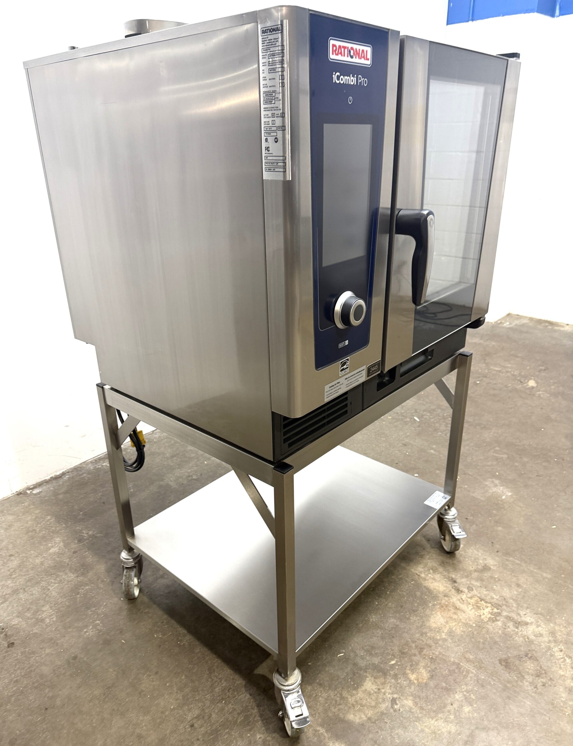 Rational IcombiPro 6 pan, half size, Gas, combi w/ Mobile stand (Refurbished w/WARRANTY) - Image 4