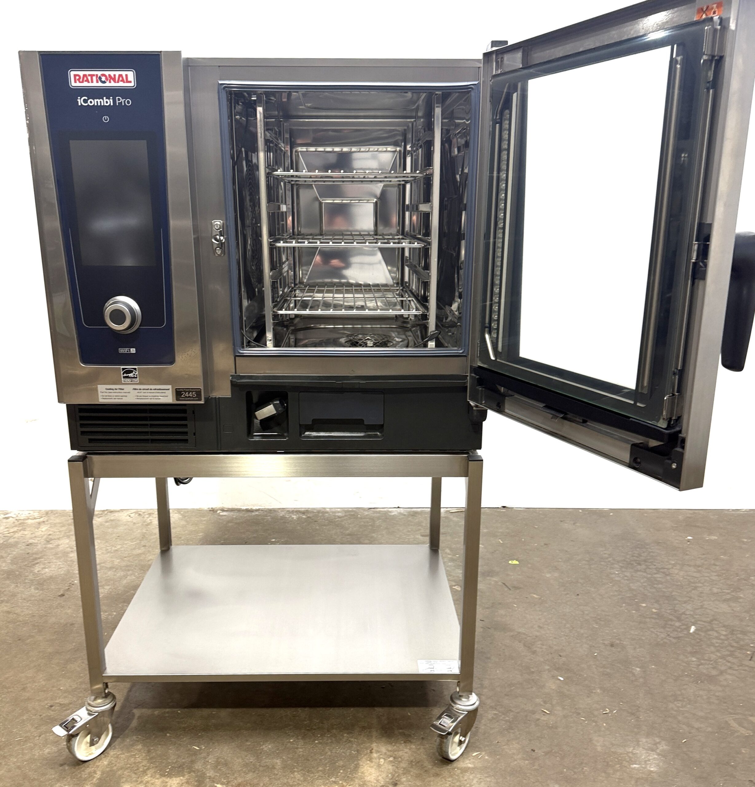 Rational IcombiPro 6 pan, half size, Gas, combi w/ Mobile stand (Refurbished w/WARRANTY) - Image 9