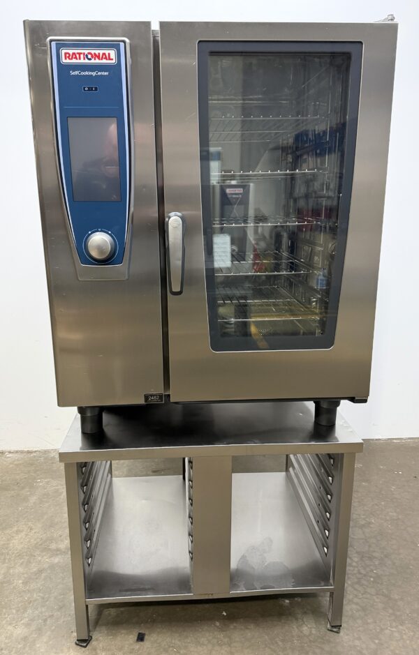 Rational 10 pan, half size, natural gas combi oven w/stand (Refurbished w/WARRANTY)