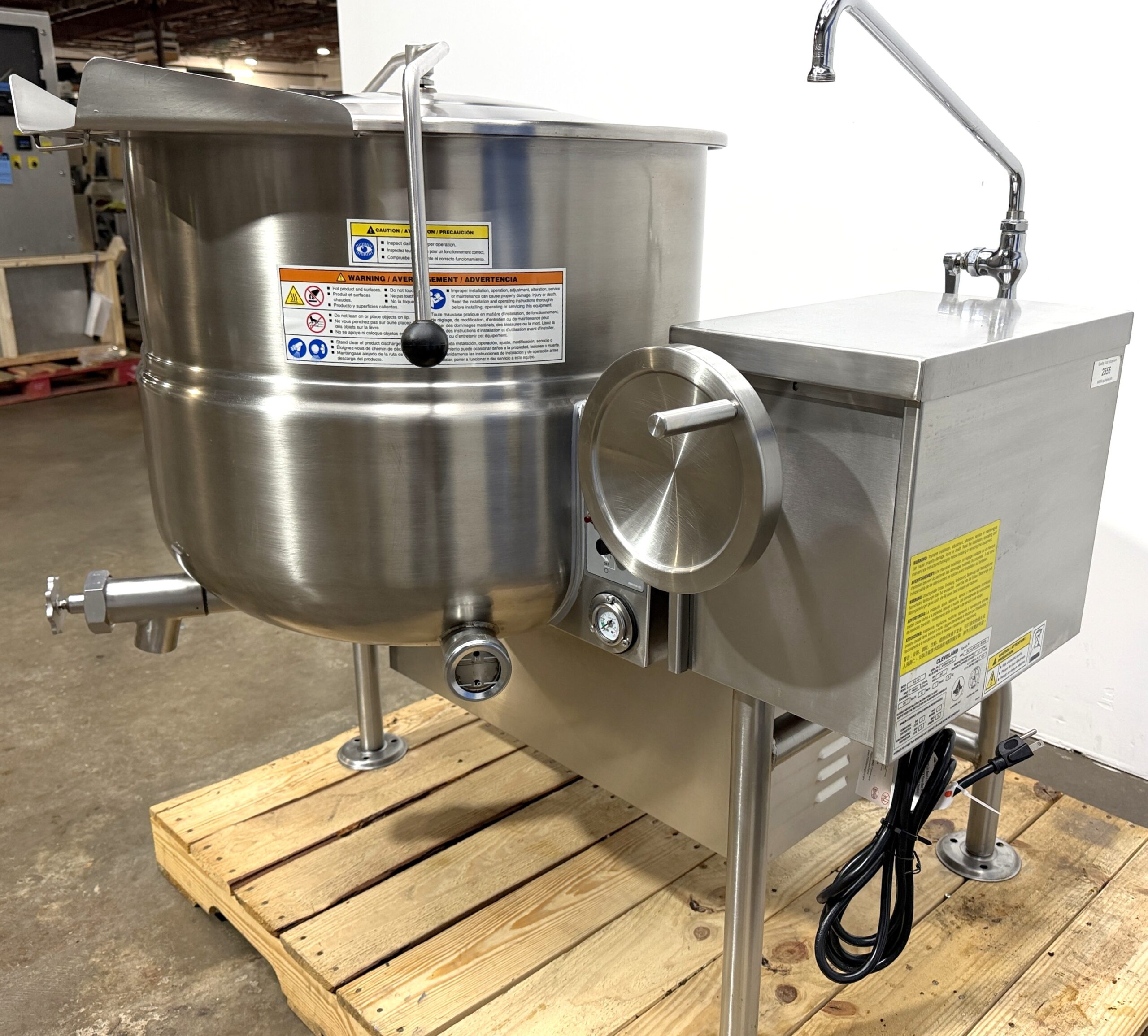 Cleveland KGL-40T (40 GAL ) Nat. Gas, Tilt Kettle (Refurbished w/WARRANTY) - Image 4