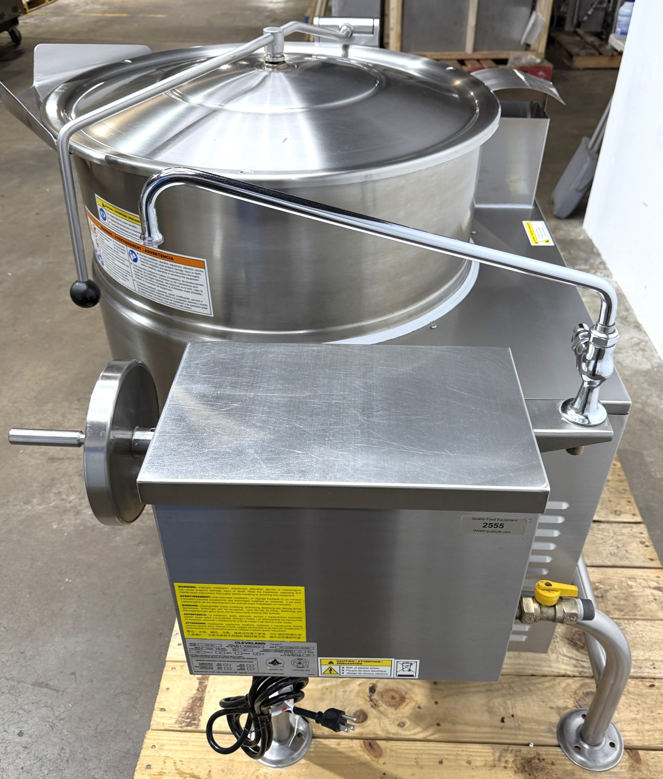 Cleveland KGL-40T (40 GAL ) Nat. Gas, Tilt Kettle (Refurbished w/WARRANTY) - Image 7