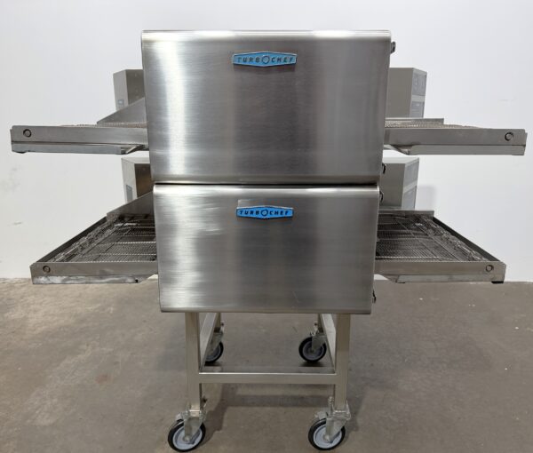 Turbochef DOUBLE Electric, Split Belt, VENTLESS conveyor ovens w/stand (Refurbished w/WARRANTY)