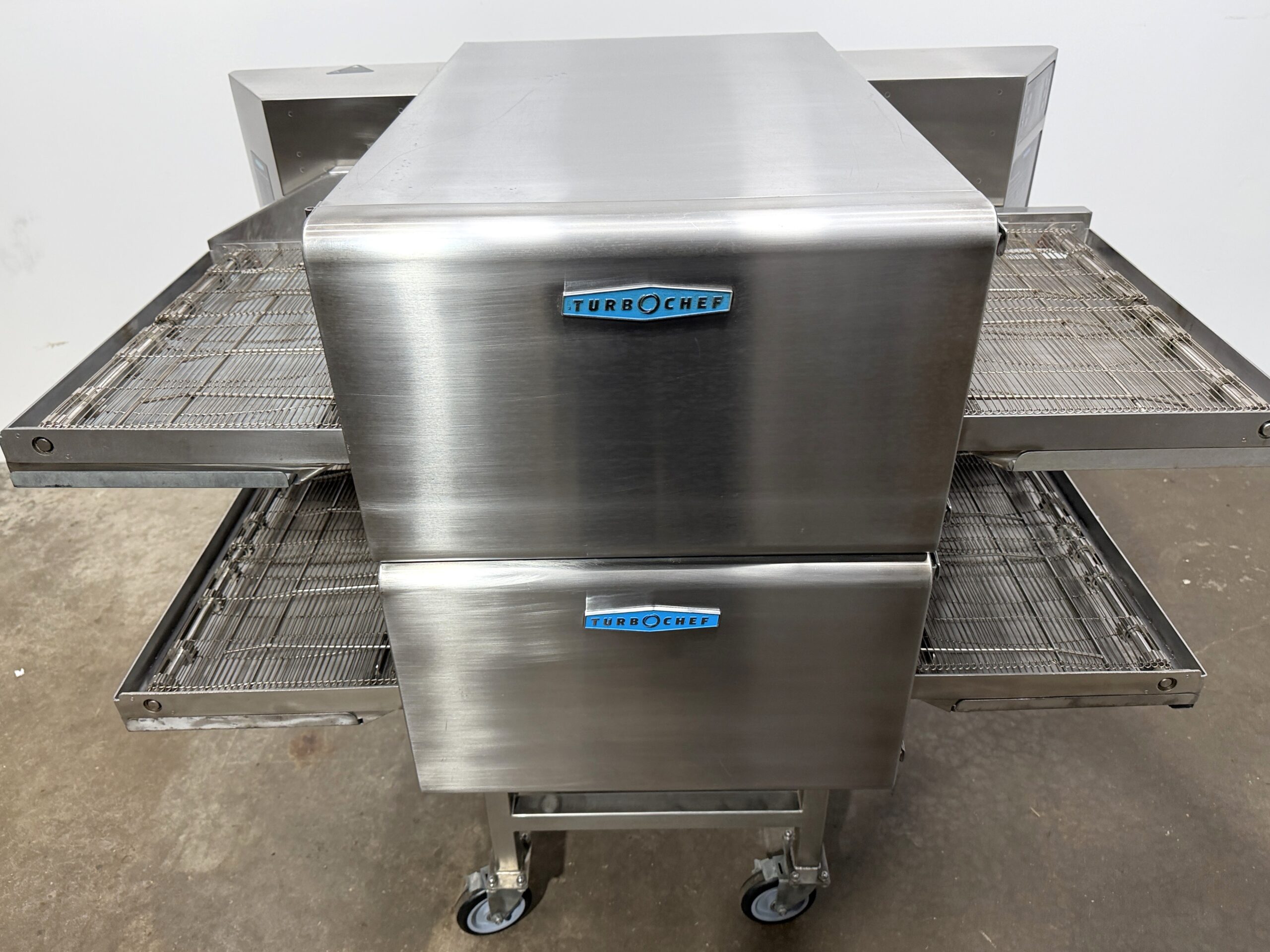 Turbochef DOUBLE Electric, Split Belt, VENTLESS conveyor ovens w/stand (Refurbished w/WARRANTY) - Image 3