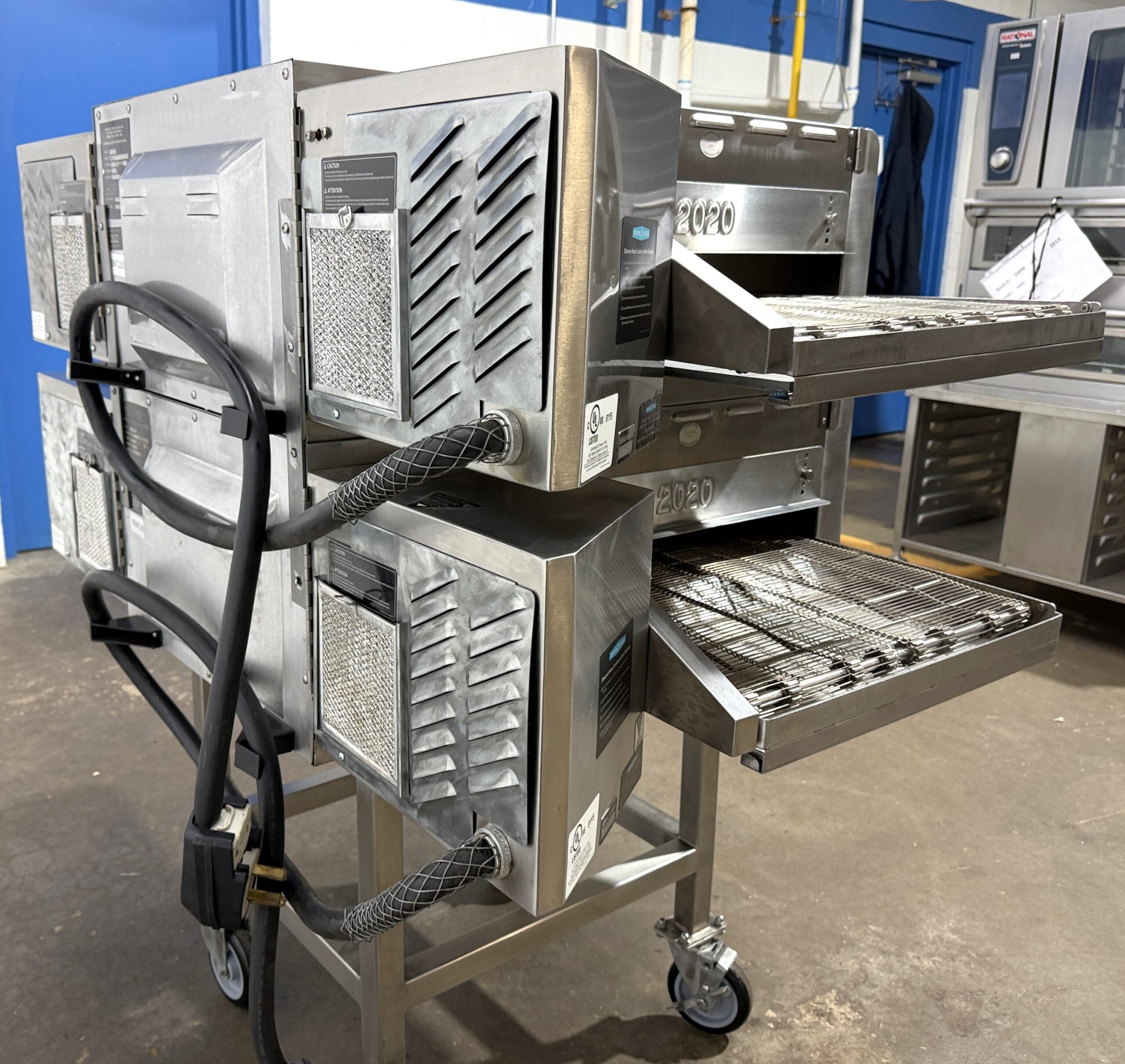 Turbochef DOUBLE Electric, Split Belt, VENTLESS conveyor ovens w/stand (Refurbished w/WARRANTY) - Image 8