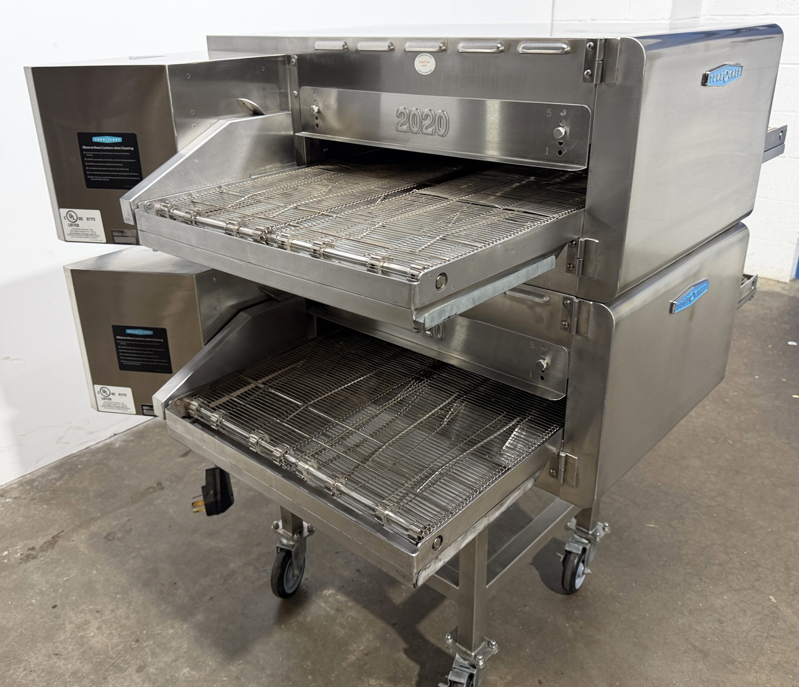 Turbochef DOUBLE Electric, Split Belt, VENTLESS conveyor ovens w/stand (Refurbished w/WARRANTY) - Image 7