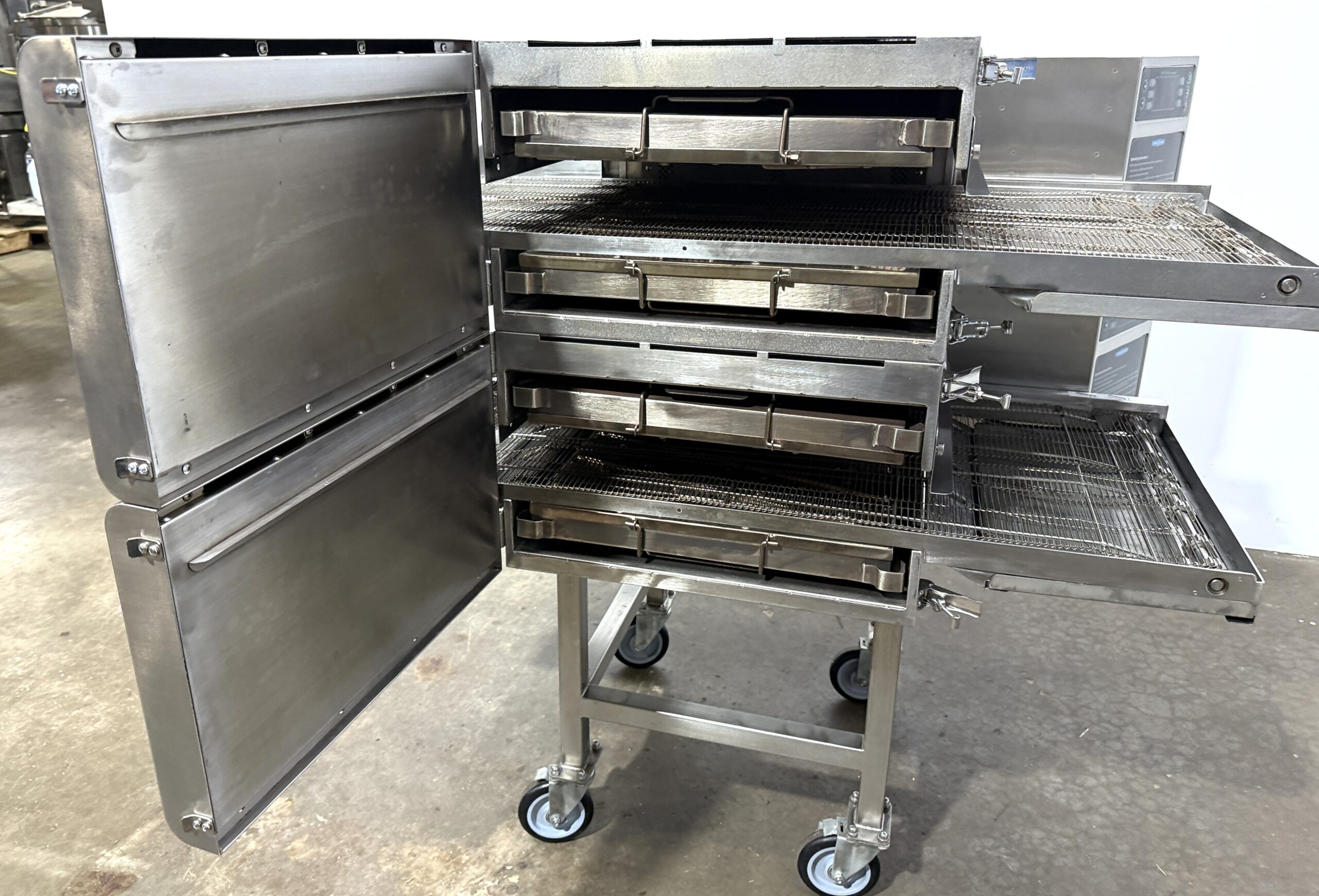 Turbochef DOUBLE Electric, Split Belt, VENTLESS conveyor ovens w/stand (Refurbished w/WARRANTY) - Image 9