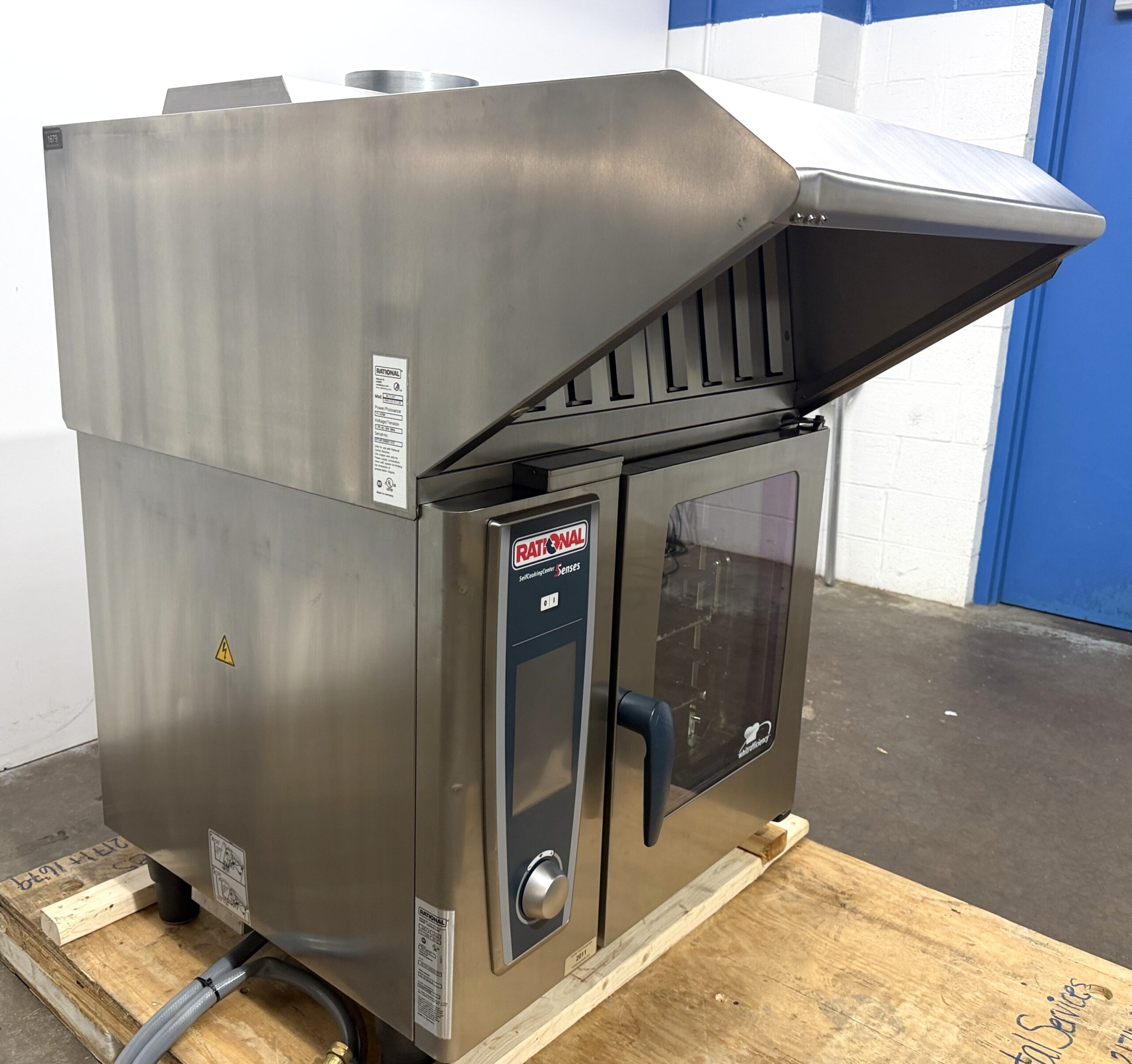 Rational 6 pan, half size, electric combi oven w/ Ultravent Hood (Refurbished w/WARRANTY) SINGLE PHASE ELECTRIC - Image 9