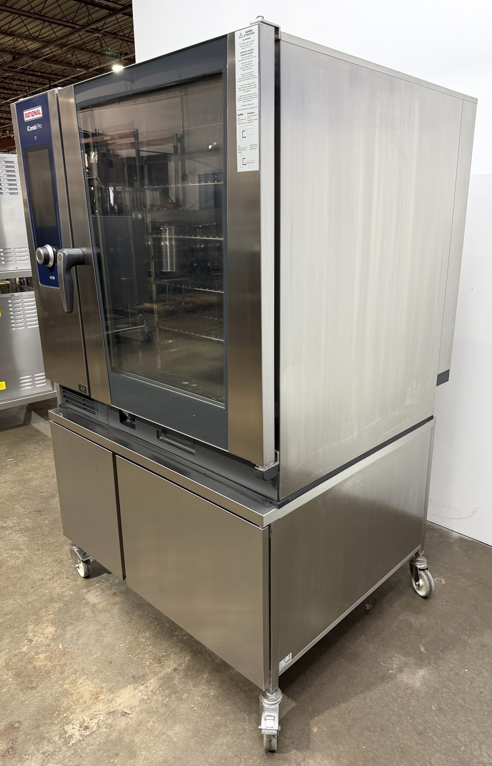 Rational 10 pan, full size, electric, combi 480V/3phase w/ Stand (Refurbished w/WARRANTY) - Image 3