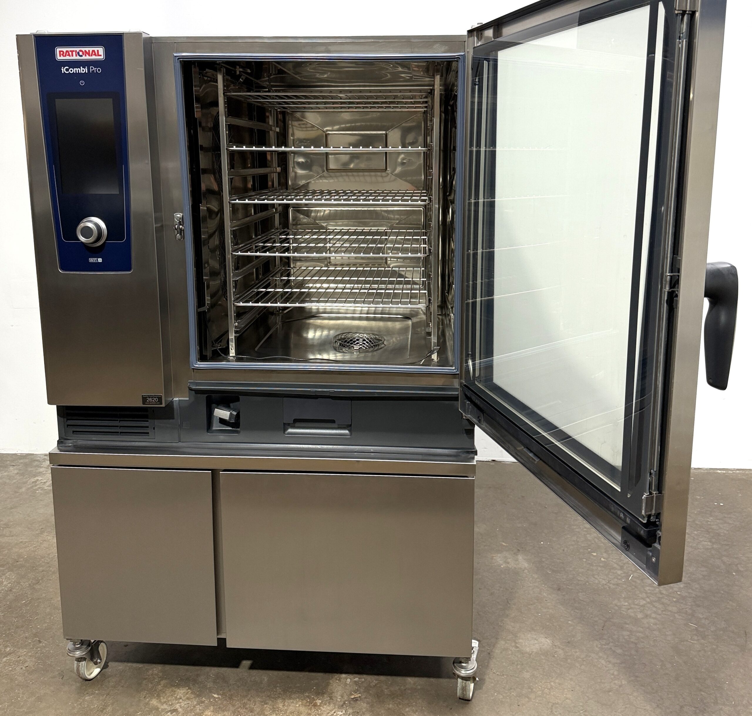 Rational 10 pan, full size, electric, combi 480V/3phase w/ Stand (Refurbished w/WARRANTY) - Image 9