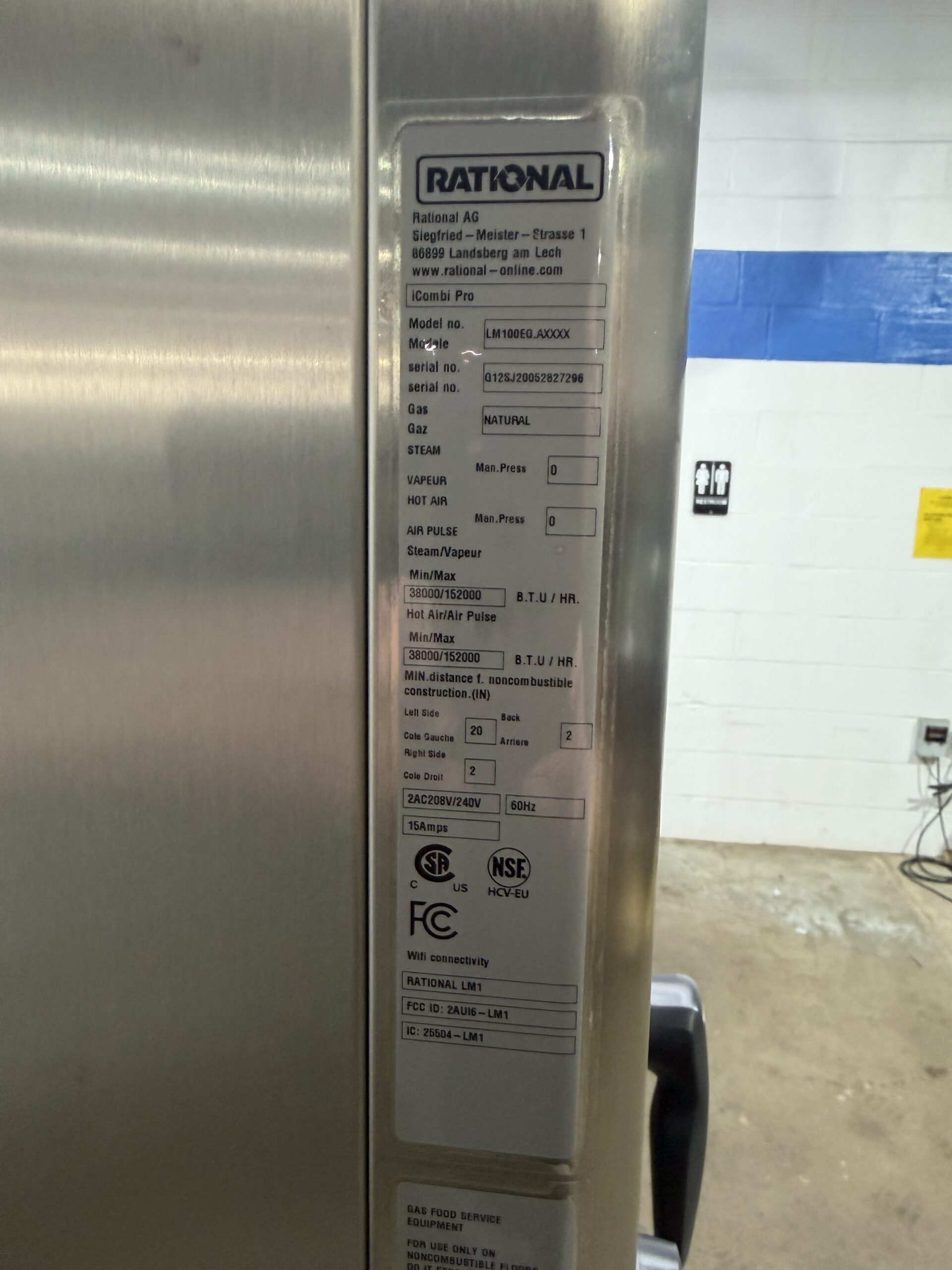 Rational IcombiPro 10 pan, FULL size, Gas, combi (DEMO MODEL w/WARRANTY) - Image 13