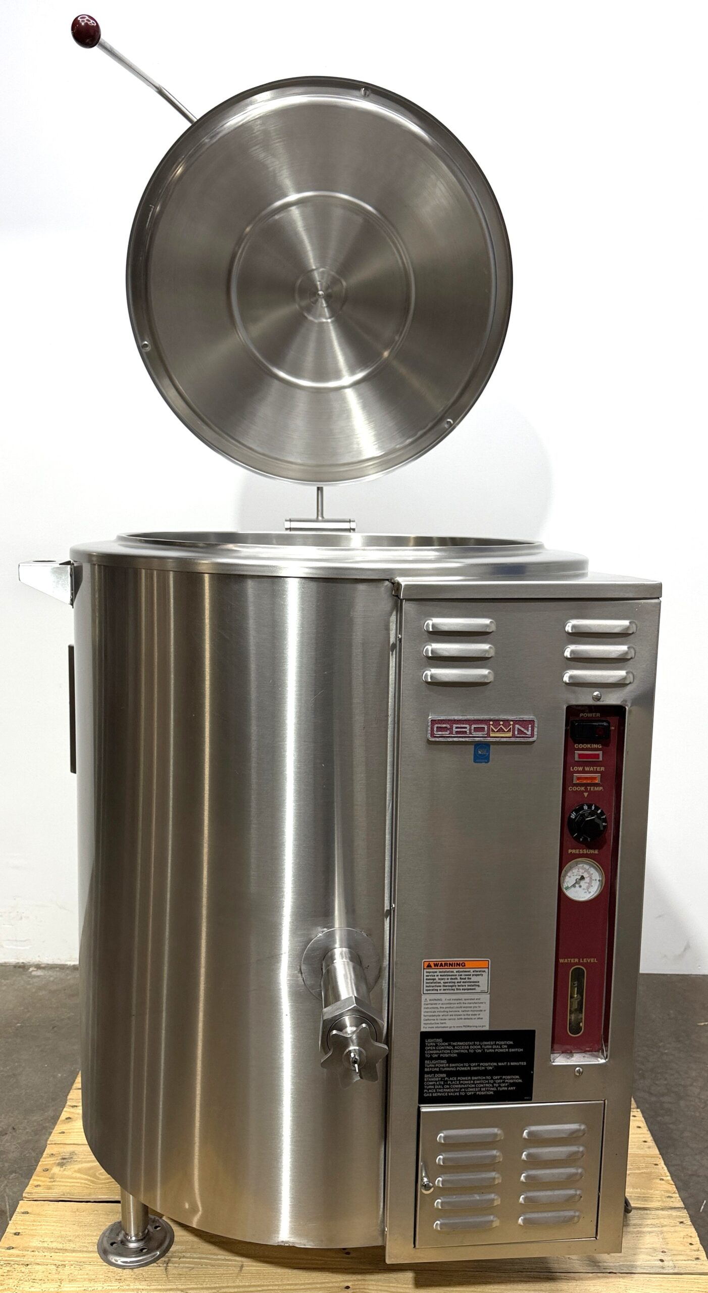 2022 Model Crown GL-40E Stationary 40 Gallon Natural Gas Kettle (NEW OPEN BOX) - Image 11