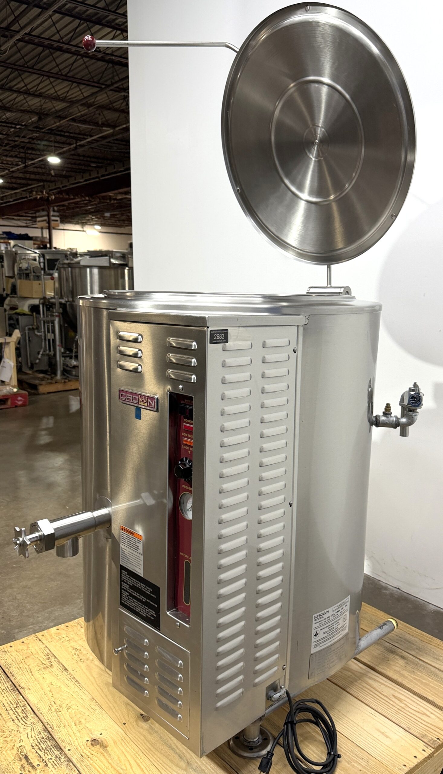 2022 Model Crown GL-40E Stationary 40 Gallon Natural Gas Kettle (NEW OPEN BOX) - Image 10