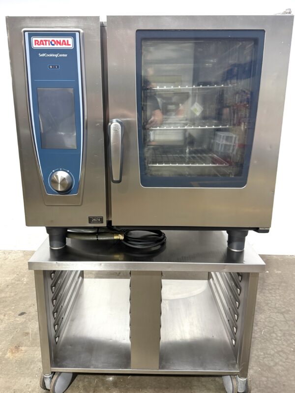 Rational SCCWE61G, 6 Pan, Half Size, Natural Gas Combi Oven w/ Stand (refurbished w/WARRANTY)