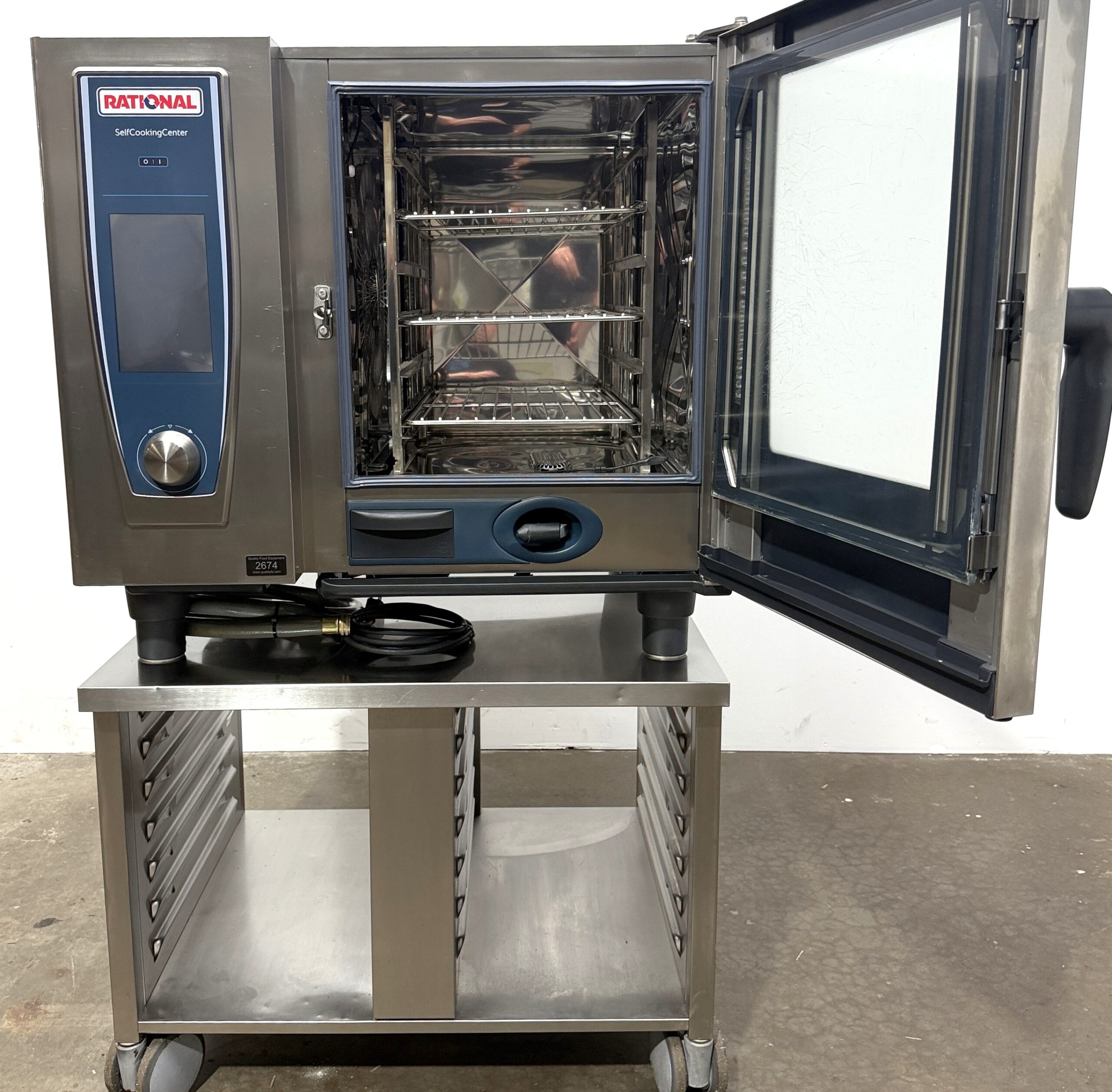 Rational SCCWE61G, 6 Pan, Half Size, Natural Gas Combi Oven w/ Stand (refurbished w/WARRANTY) - Image 9