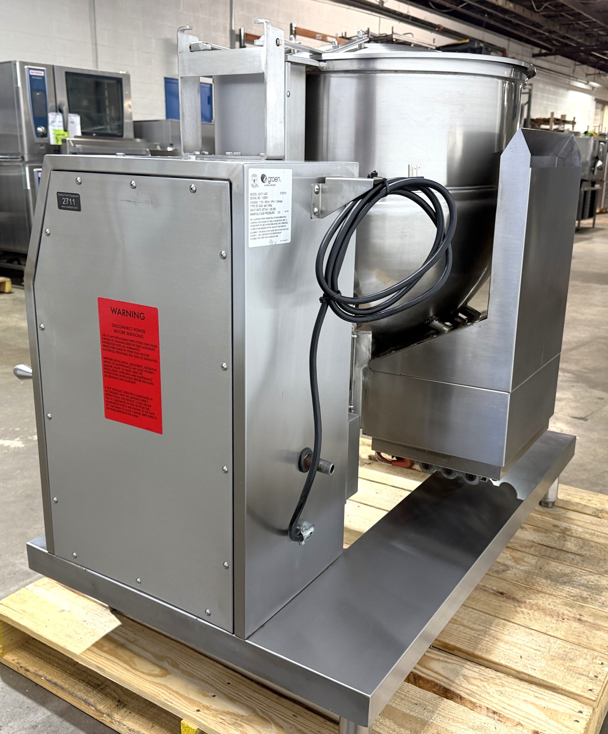2019 Groen (DHT/1-40C) 40 Gallon, Natural Gas, Tilting Kettle (Refurbished w/WARRANTY) - Image 6