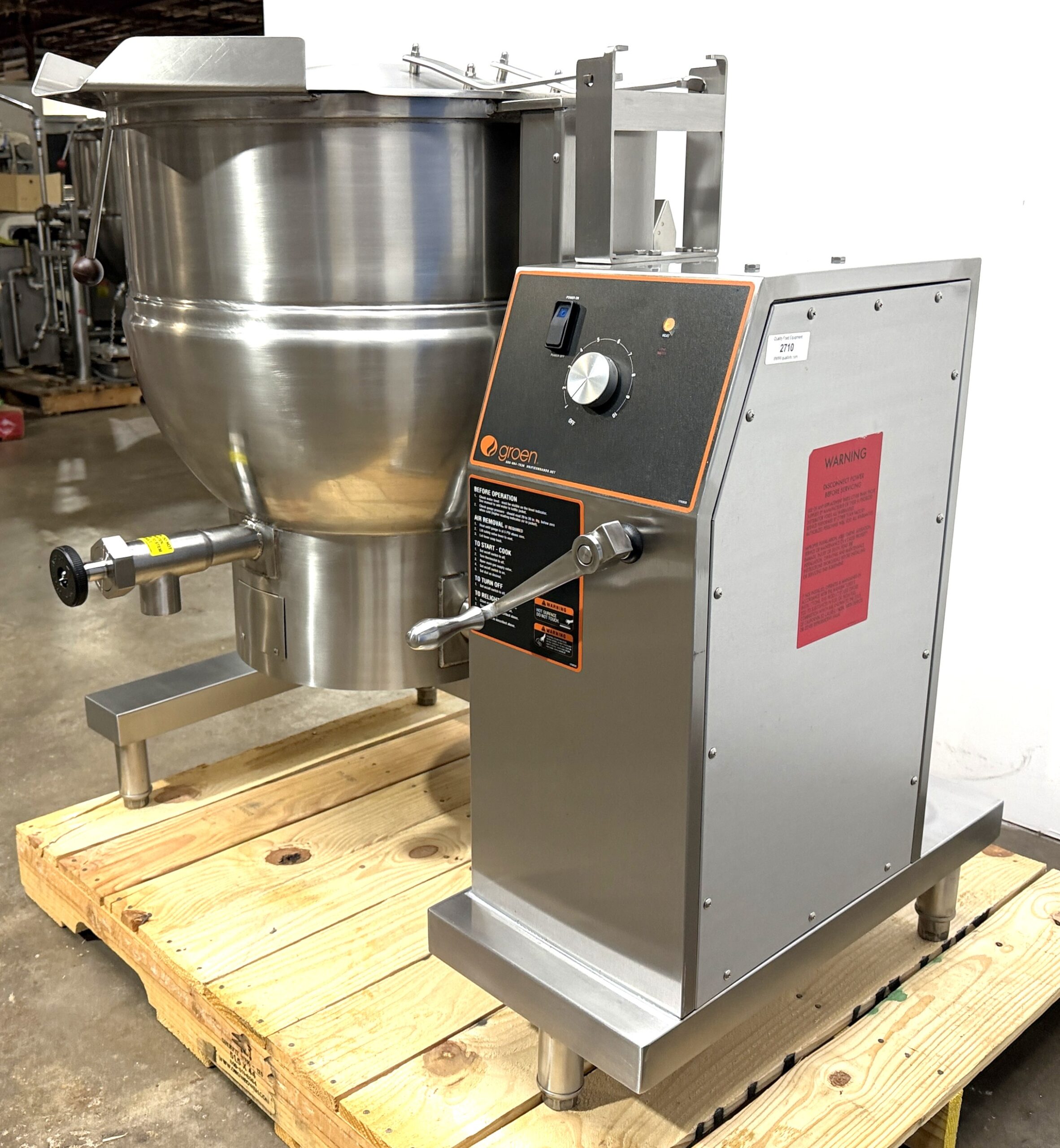 2019 Groen (DHT/1-40C) 40 Gallon, Natural Gas, Tilting Kettle (Refurbished w/WARRANTY) (Copy) - Image 3