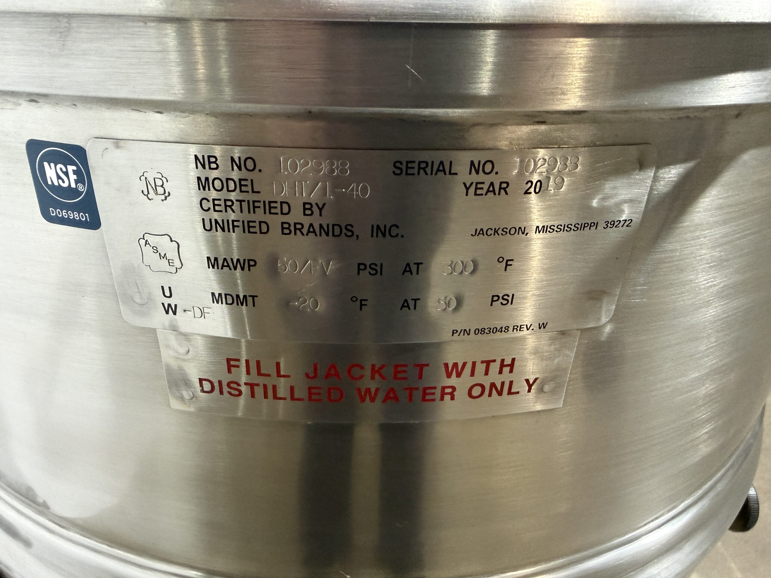 2019 Groen (DHT/1-40C) 40 Gallon, Natural Gas, Tilting Kettle (Refurbished w/WARRANTY) (Copy) - Image 18