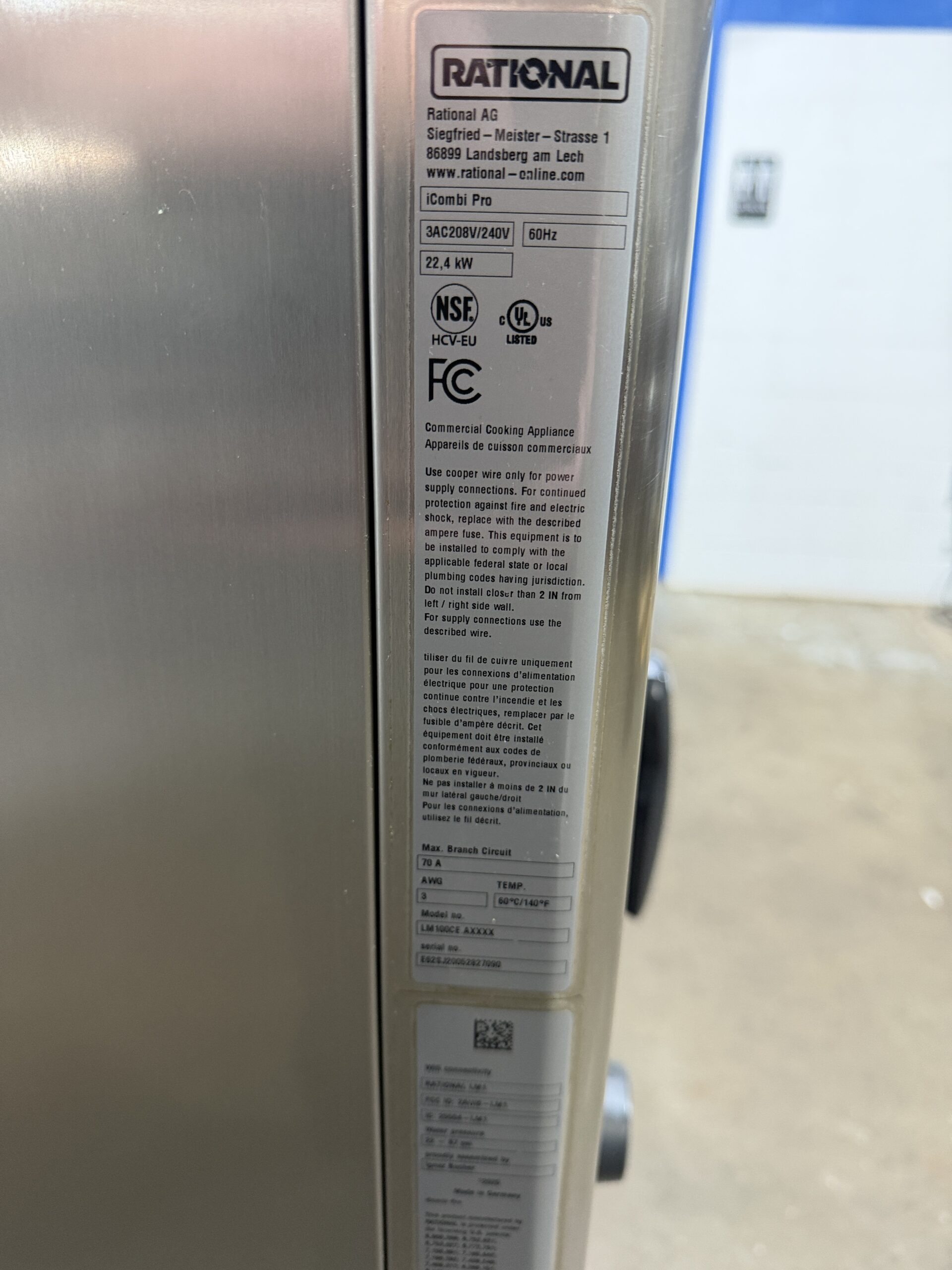 Rational IcombiPro 6 Pan, Full Size, Electric, Combi Oven (Refurb w/WARRANTY) - Image 13