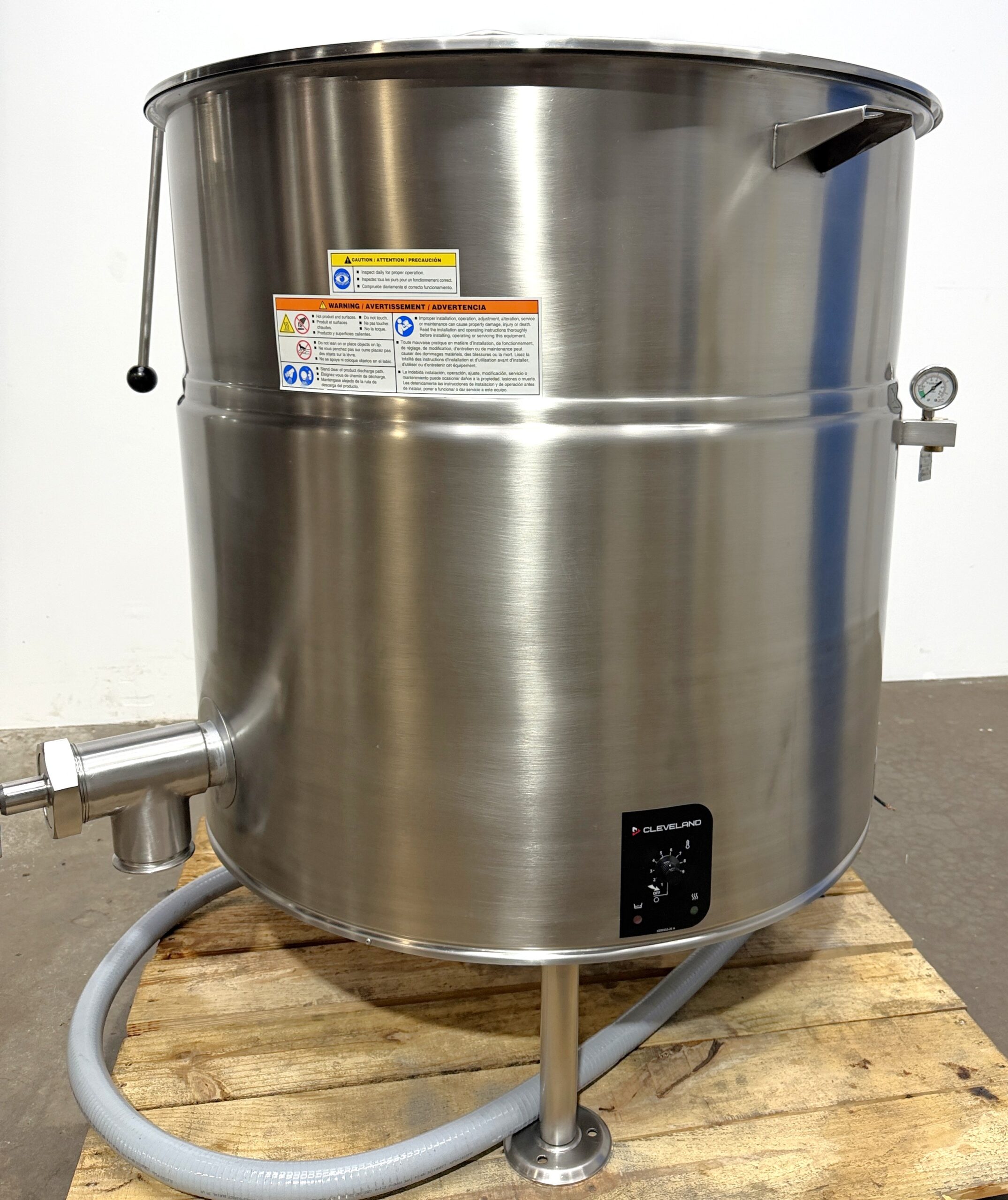 2022 Model, Cleveland KEL-100 (100) Gallon Electric, Kettle (6 Month Warranty)