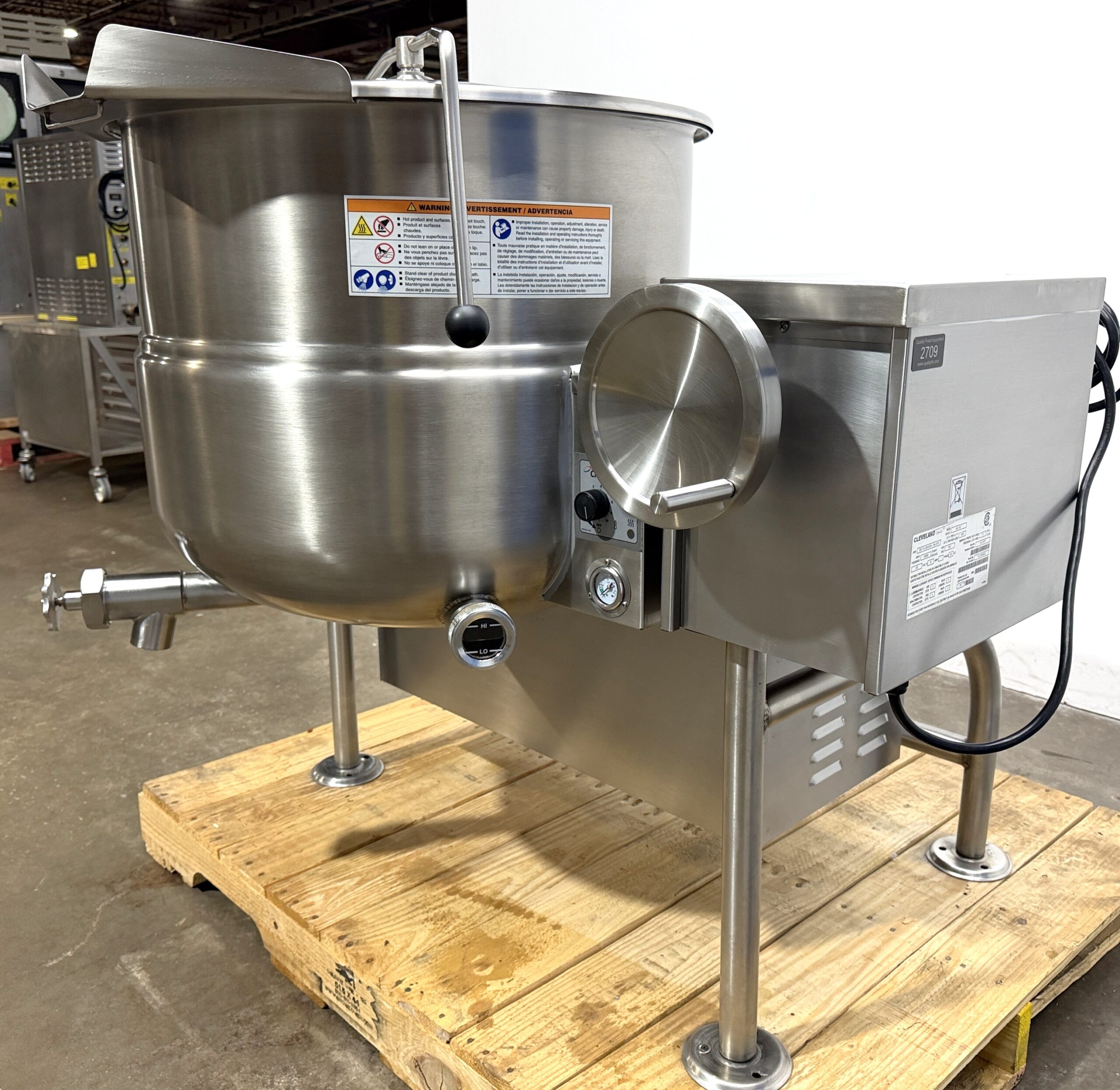 Cleveland KGL-40T (40 GAL ) Nat. Gas, Tilt Kettle (Refurbished w/WARRANTY) - Image 15