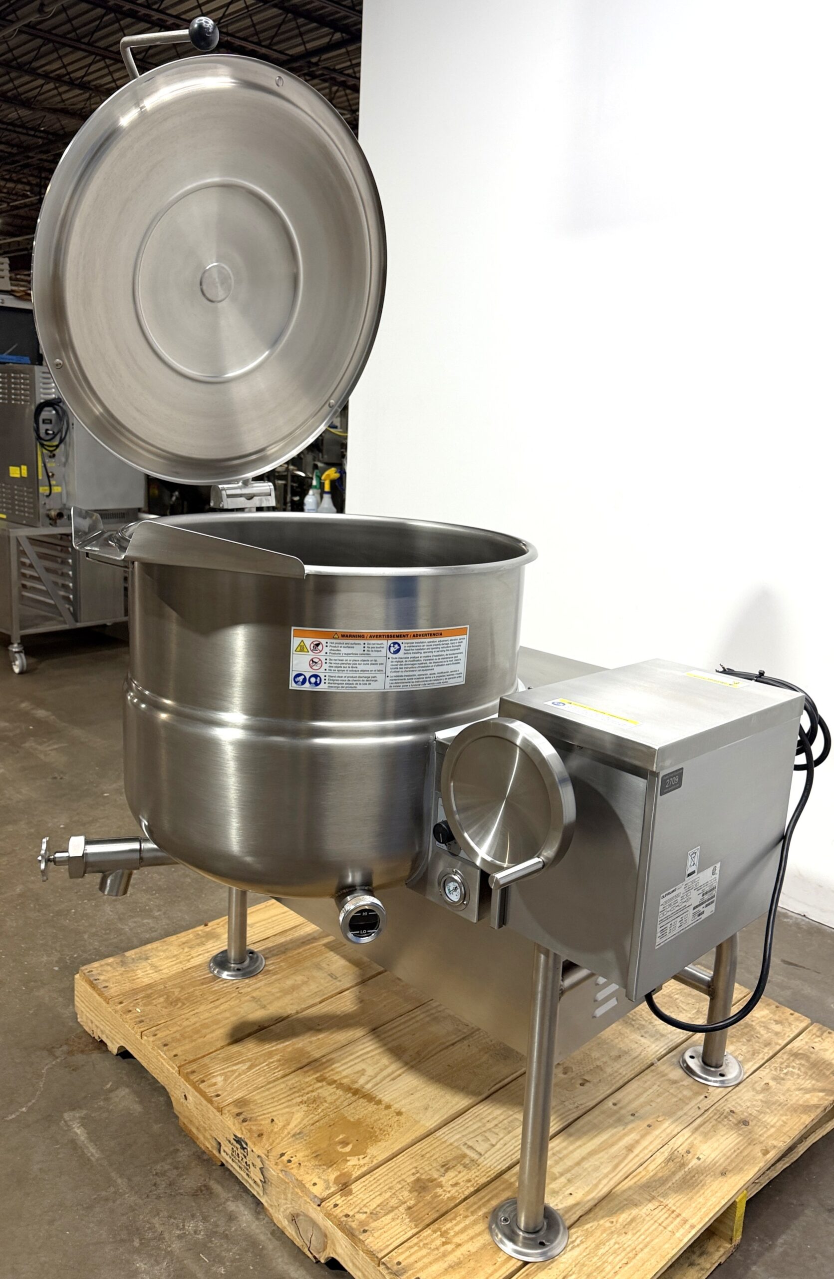 Cleveland KGL-40T (40 GAL ) Nat. Gas, Tilt Kettle (Refurbished w/WARRANTY) - Image 6