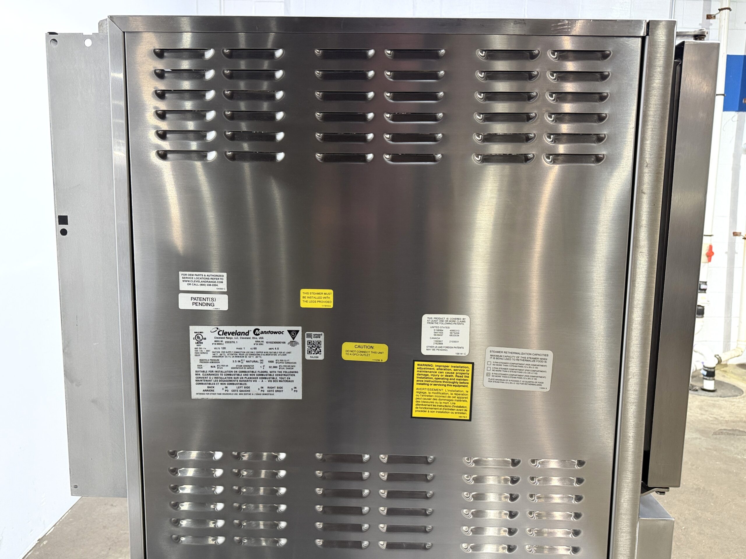 Cleveland 22CGT6.1 (6) Pan Natural Gas Steamer (Refurbished w/Warranty) - Image 7