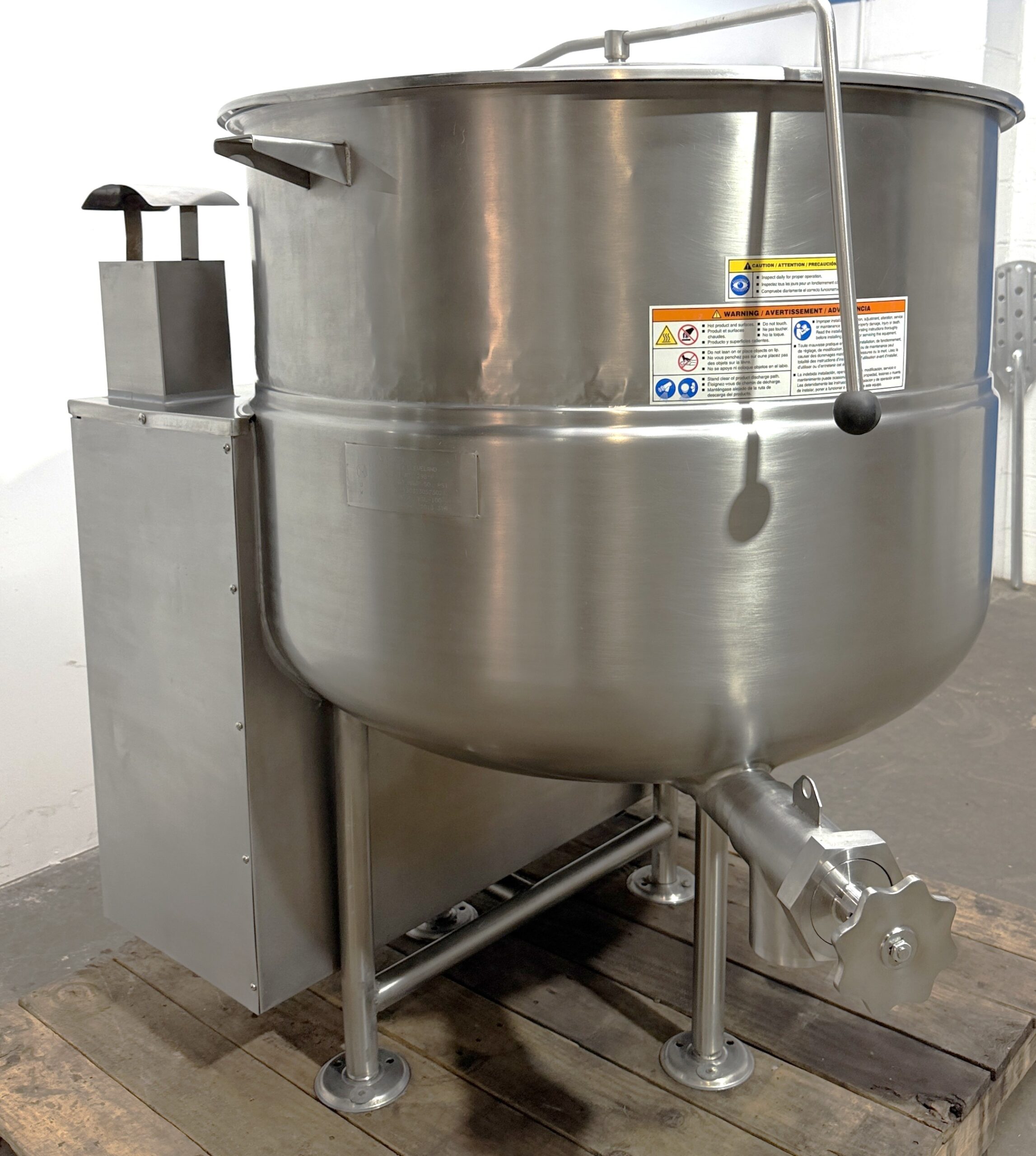 Cleveland KGL-100 (100) Gallon Nat Gas, Stationary Kettle (Refurbished w/WARRANTY) - Image 7