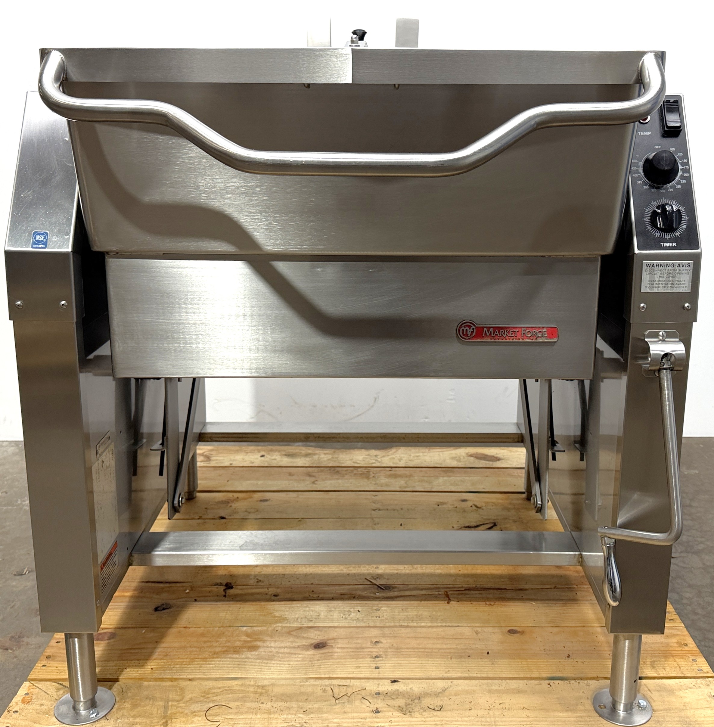 Market Forge 30 Gallon, Natural gas, Power tilt, Braising pan (Refurbished w/WARRANTY)