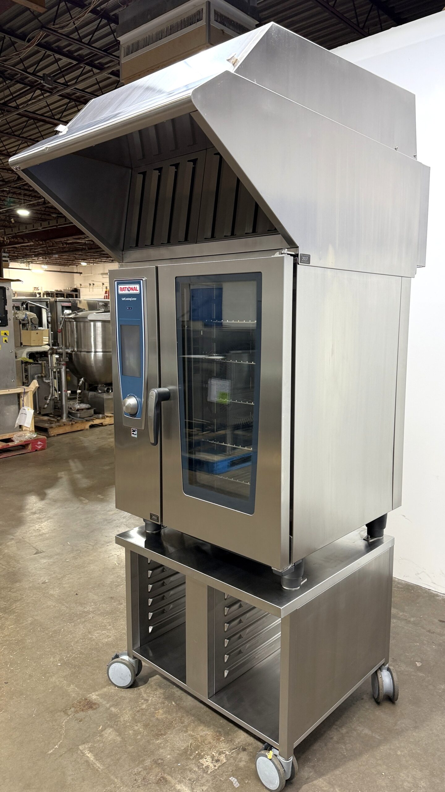 Rational 10 pan, half size, Electric, combi w/Stand & Hood (Refurb w/WARRANTY) - Image 2
