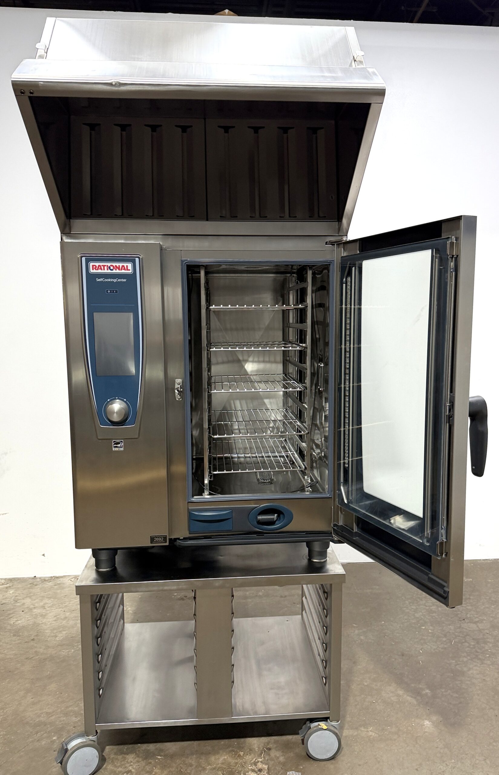 Rational 10 pan, half size, Electric, combi w/Stand & Hood (Refurb w/WARRANTY) - Image 8