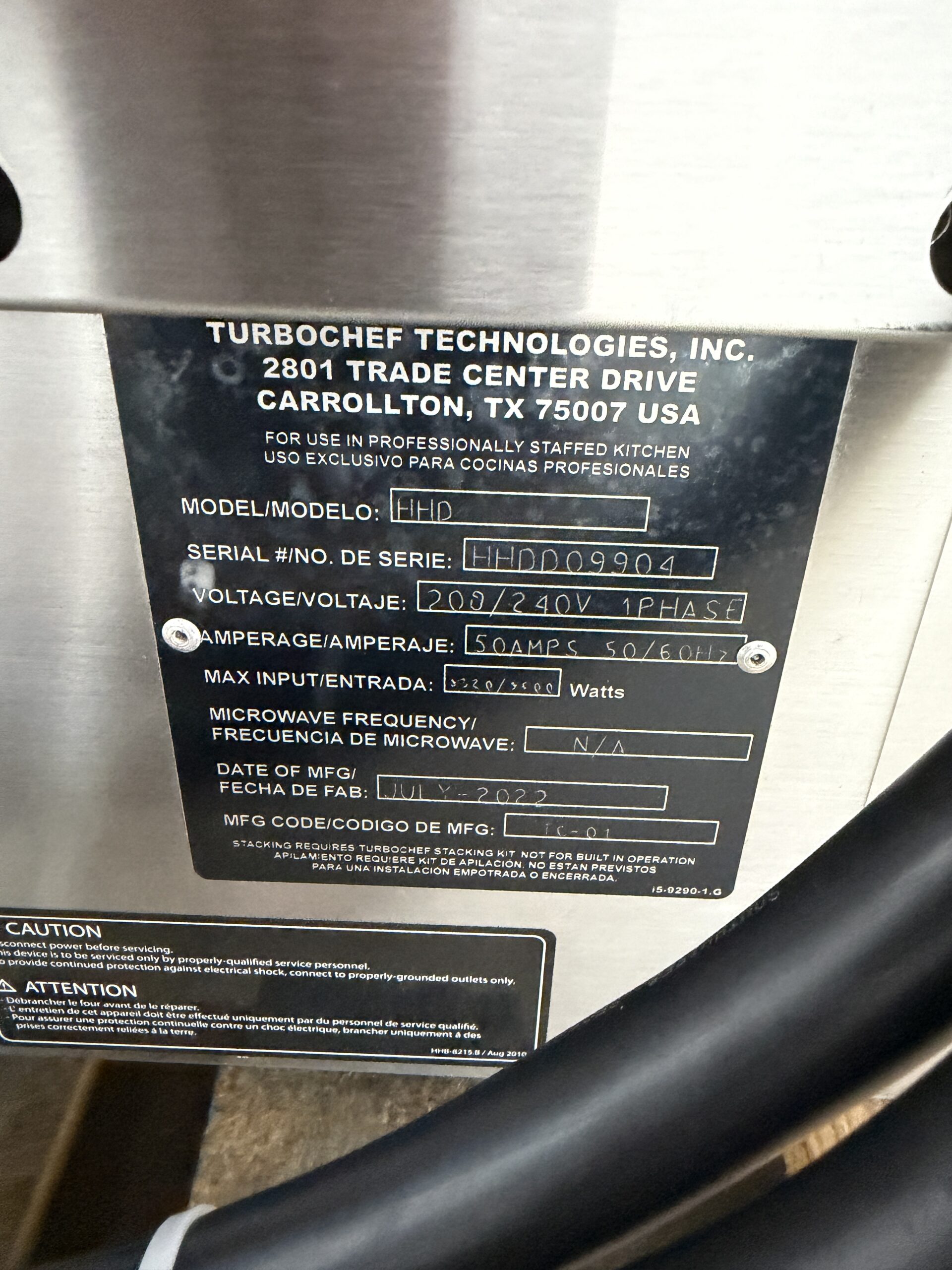 2022 TurboChef HHD Double Batch Ventless Oven, Single Phase (Refurbished w/WARRANTY) - Image 10
