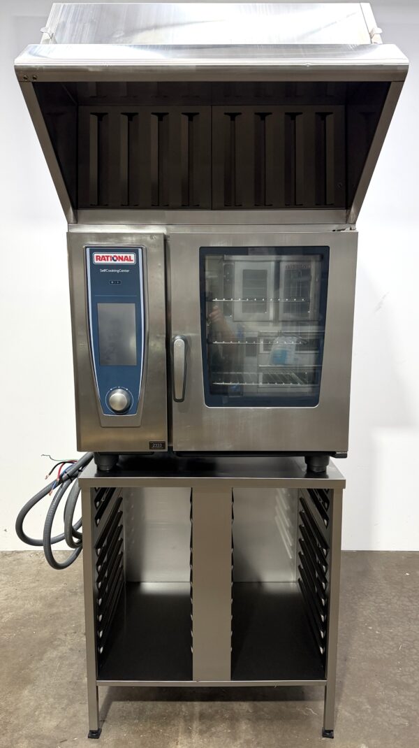 Rational 6 pan, half size, electric combi w/ UVP Hood & Stand (Refurbished w/Warranty)