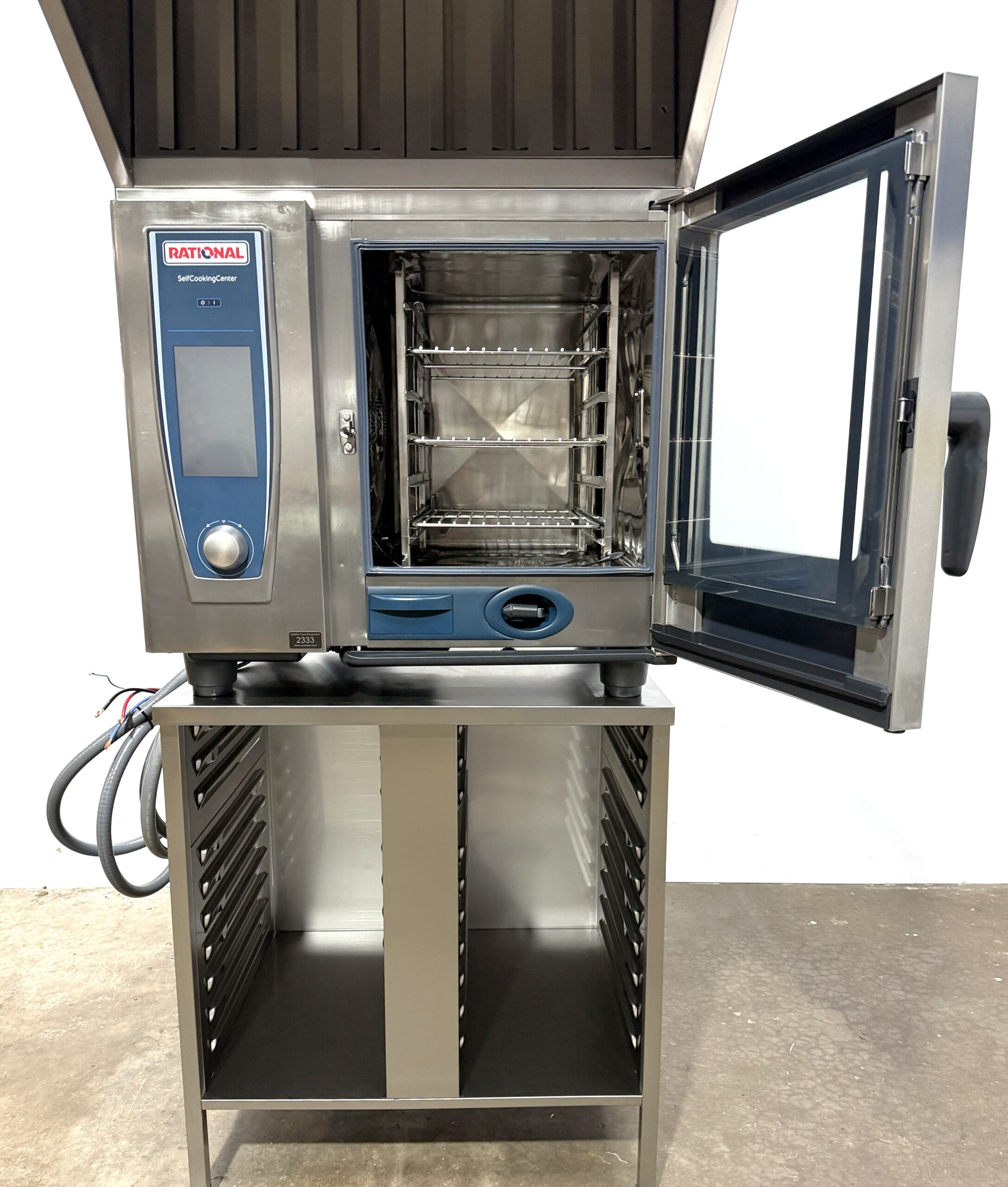 Rational 6 pan, half size, electric combi w/ UVP Hood & Stand (Refurbished w/Warranty) - Image 6